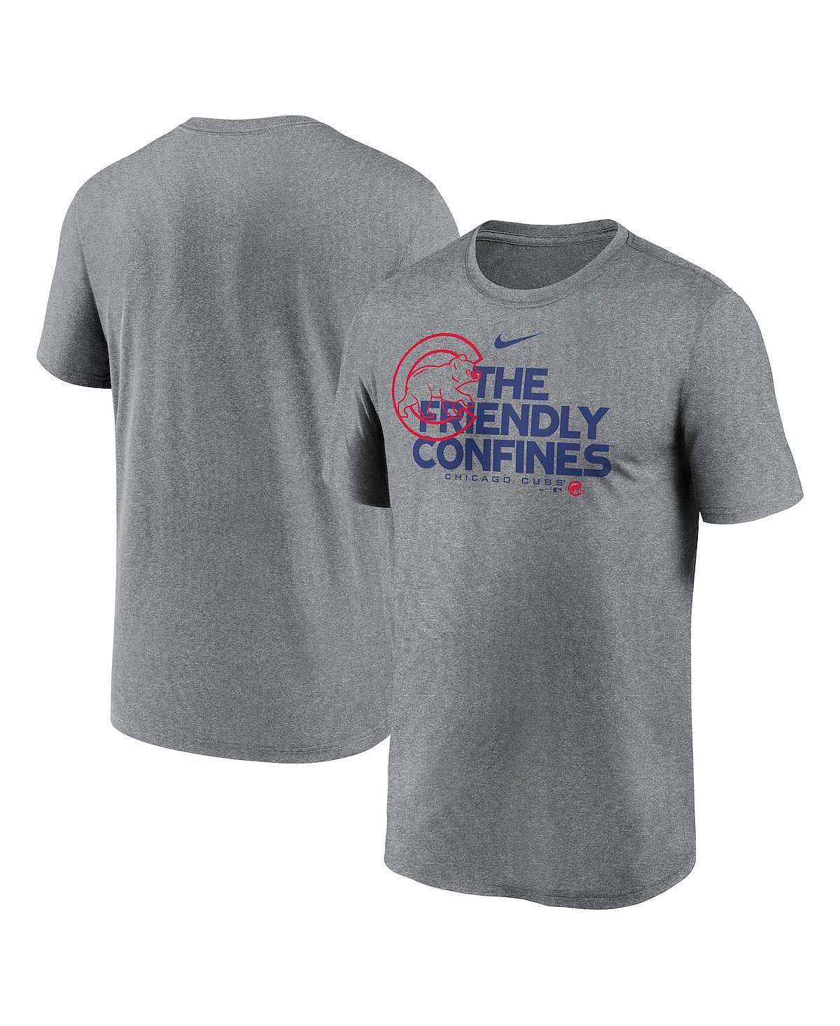 цена Мужская футболка с меланжевым покрытием chicago cubs local rep legend performance Nike, мульти