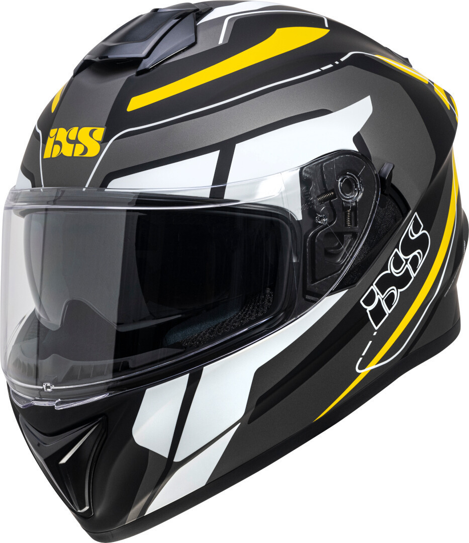 Шлем IXS 216 2.2, серо-желтый