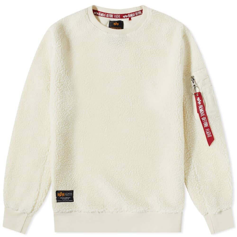 

Толстовка Alpha Industries Teddy Fleece Crew Sweat, Серый