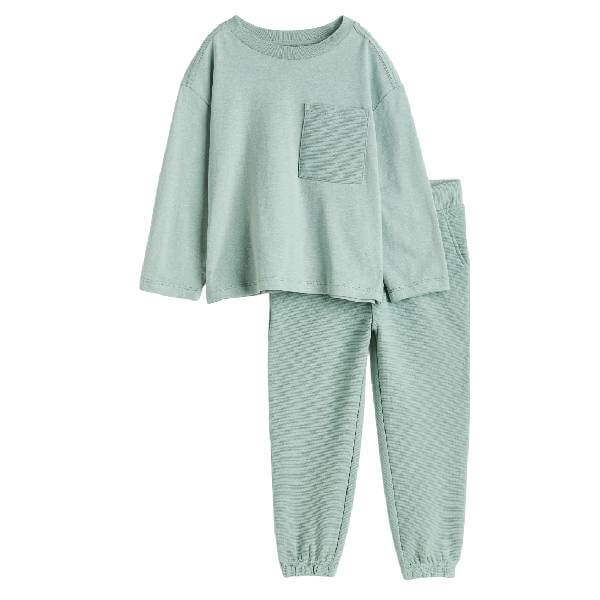 

Комплект H&M Cotton Set, 2 предмета, светло-зеленый