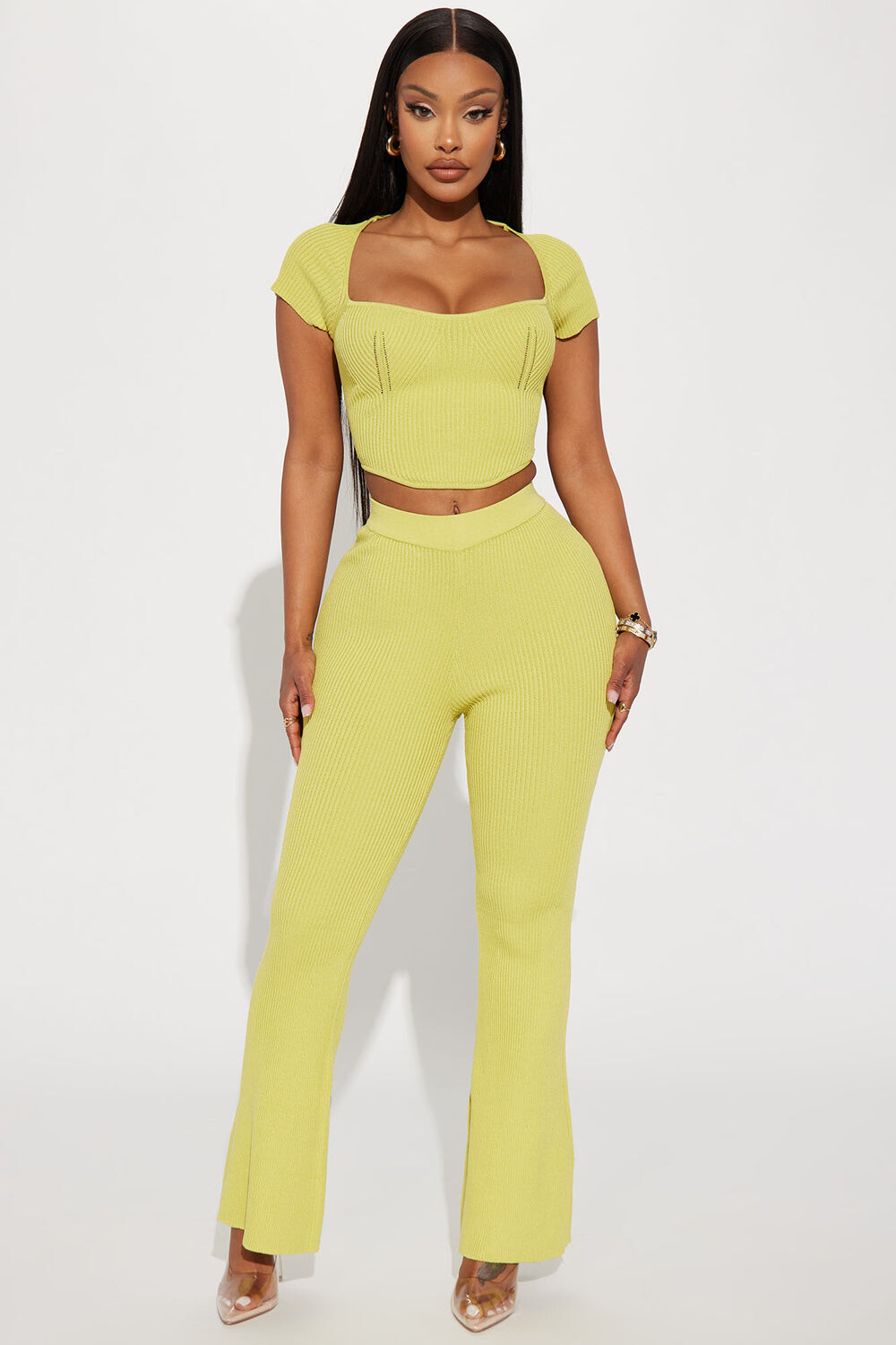 

Брюки Fashion Nova S2P120, лаймовый, Желтый