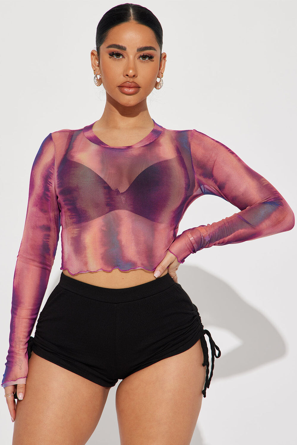 

Топ Fashion Nova T380MSMD, бордовый