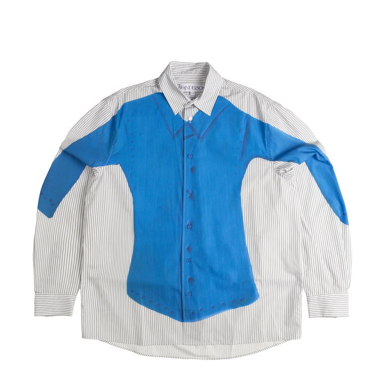 

Рубашка Jw Anderson Clay Trompe L'Oeil Print Shirt JW Anderson, серый