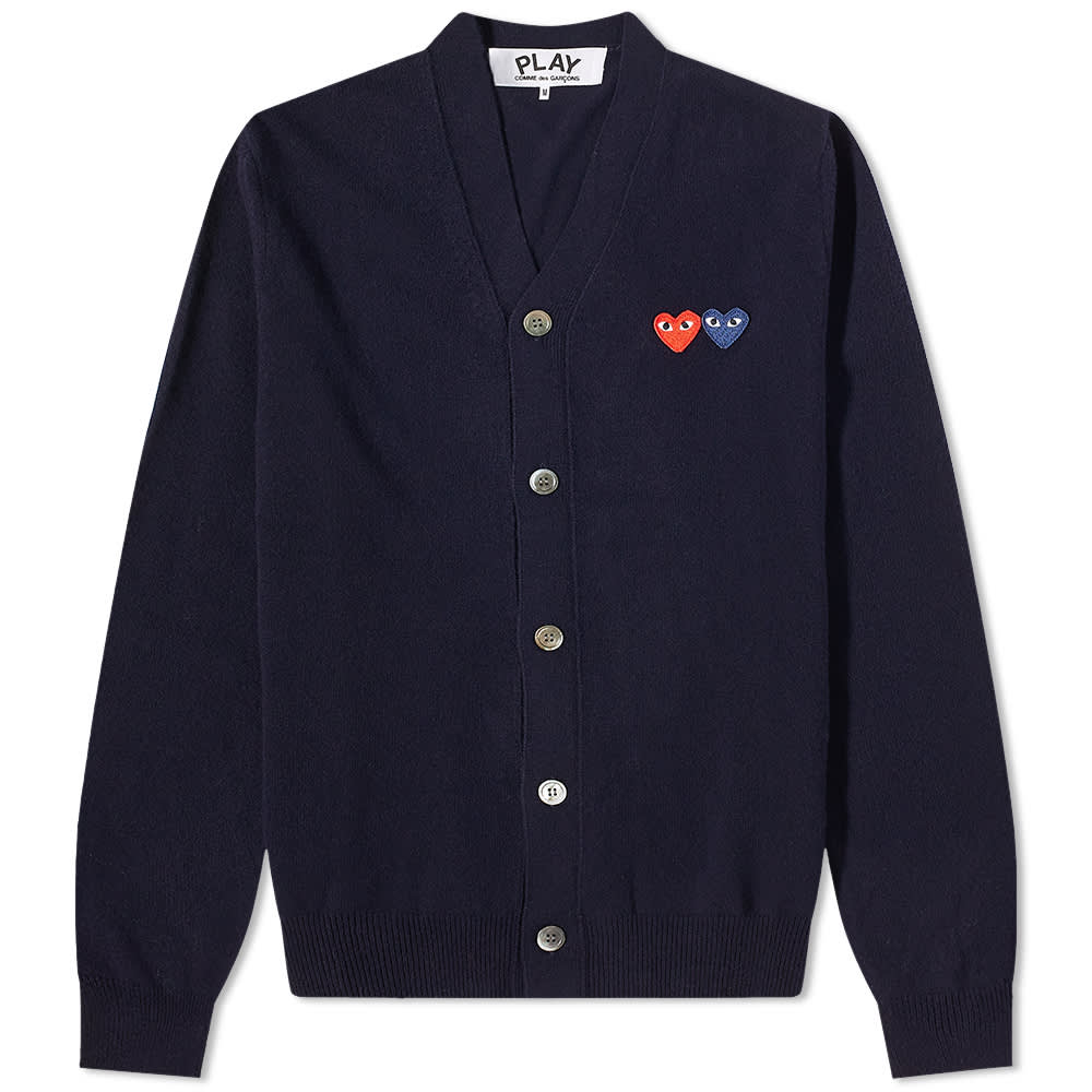 

Джемпер Comme des Garcons Play Double Heart Cardigan, Черный