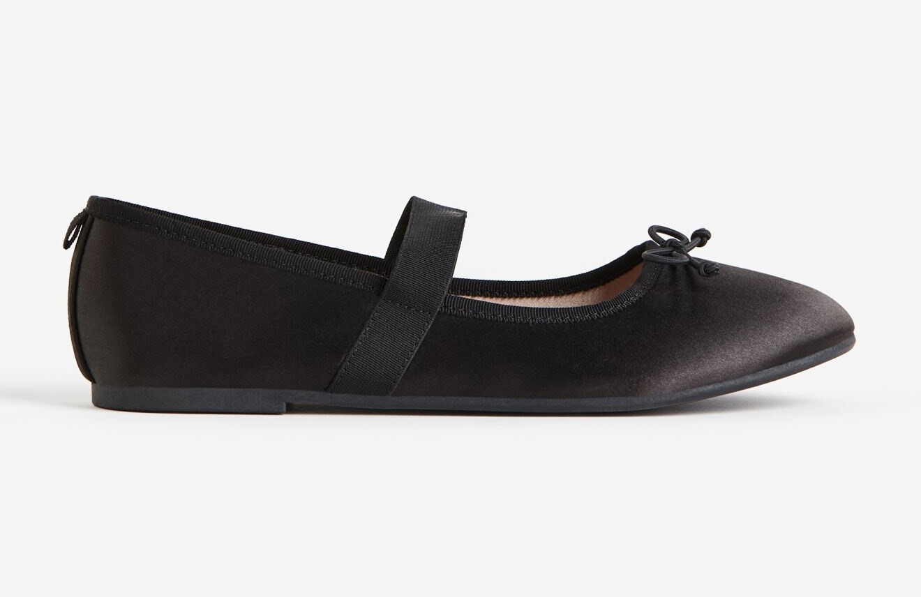 

Балетки H&M Suede, черный