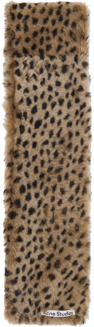 

Коричневый шарф Летта Acne Studios