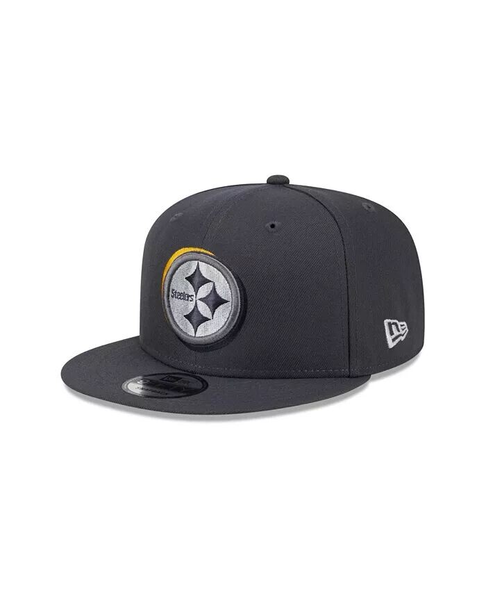 

Мужская кепка Snapback Pittsburgh Steelers 2024 NFL Draft 9FIFTY New Era, серый