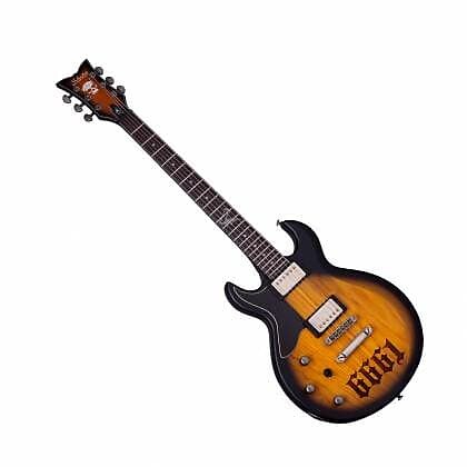 

Schecter Zv 6661 Левша, состаренный натуральный атласный черный взрыв Zv 6661 L/H