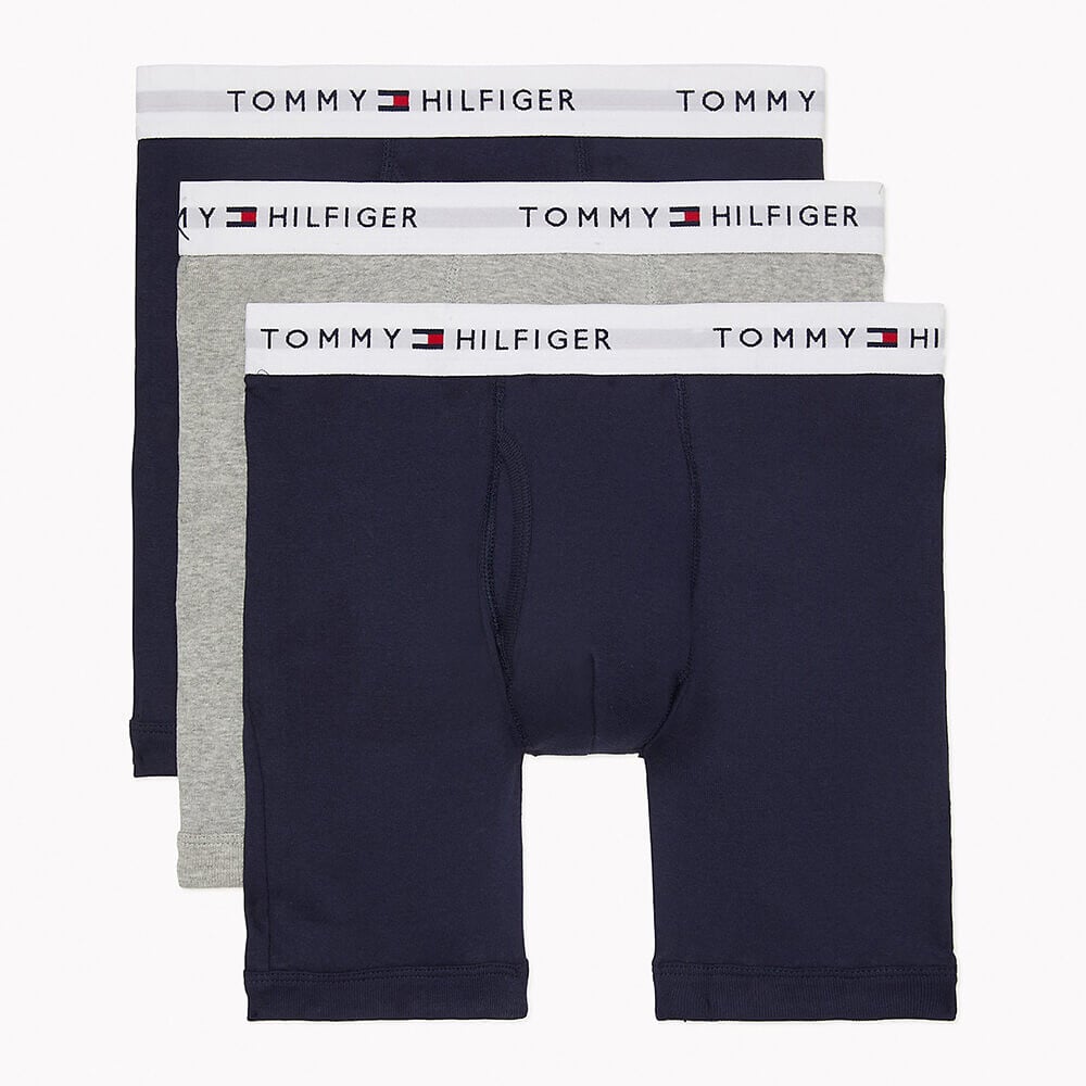 

Набор боксеров Tommy Hilfiger Cotton Classics, 3 предмета, тёмно-синий/серый