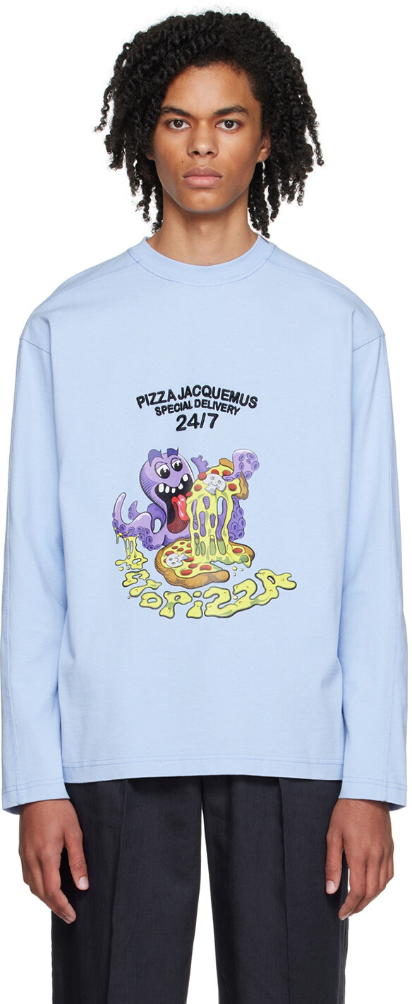 

Синий Le Papier 'Le T-Shirt Ocotopizza' Футболка с длинным рукавом Jacquemus