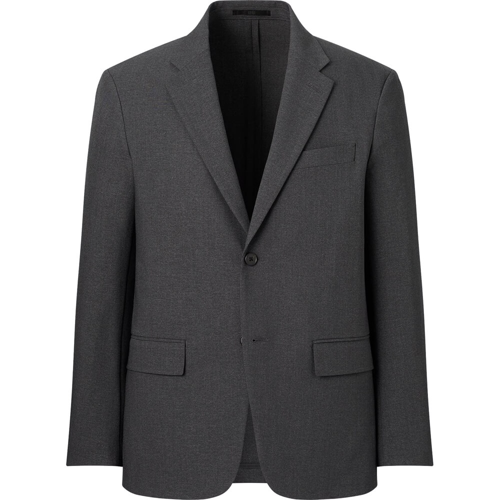 Пиджак Uniqlo Airsense Ultra Light Wool-Like, темно-серый гибридное пуховье uniqlo черный