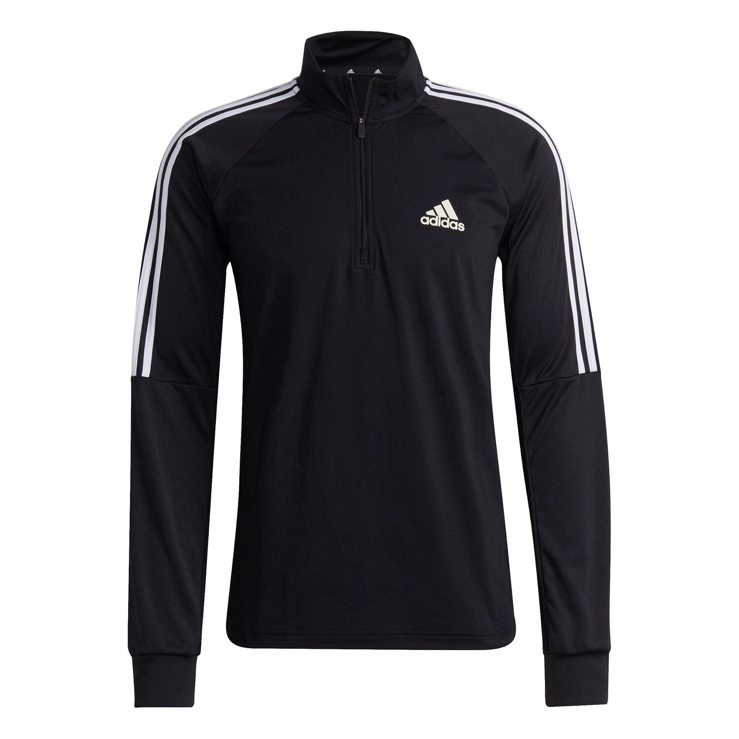 

Тренировочная куртка футбольная Adidas Sereno 1/4-Zip 3 Stripes черная