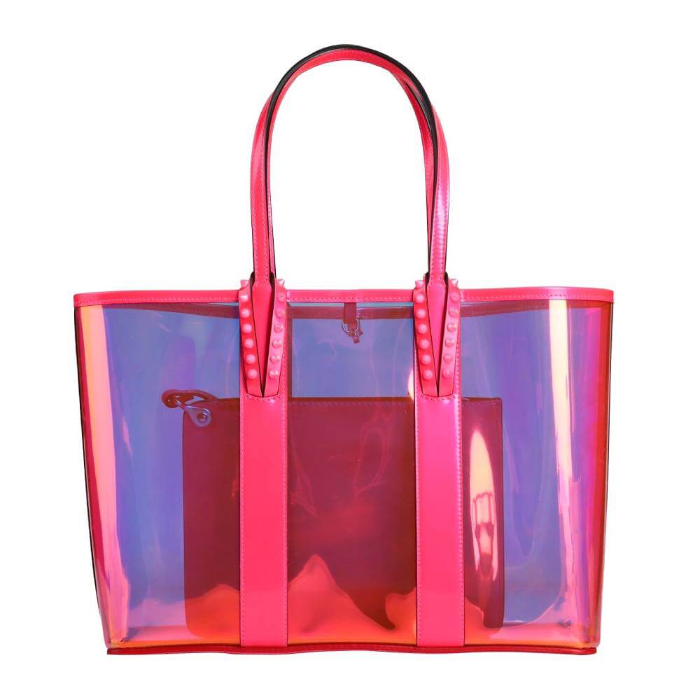 Сумка-тоут Christian Louboutin, ярко-розовый фетровая сумка тоут ярко розовый