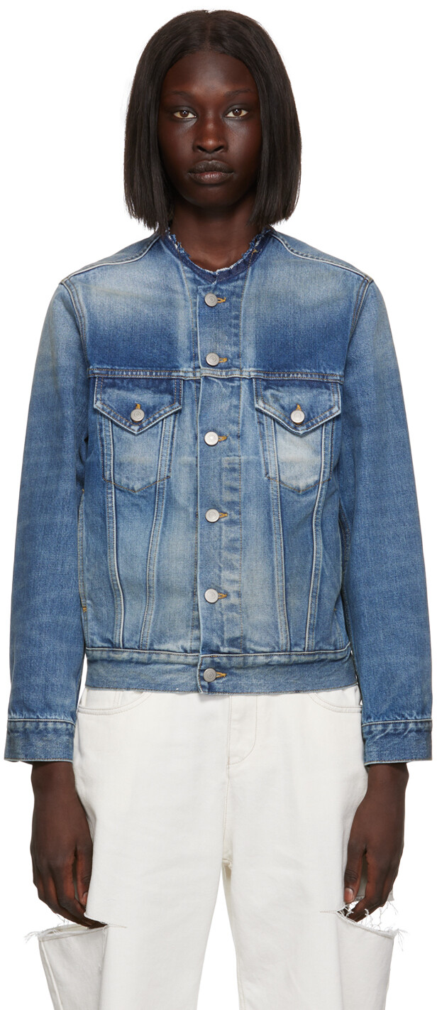 

Синяя мужская джинсовая куртка Origin Maison Margiela