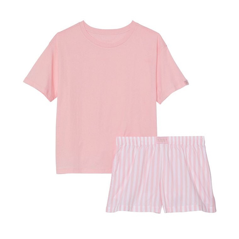 

Пижама Victoria's Secret Cotton, 2 предмета, розовый