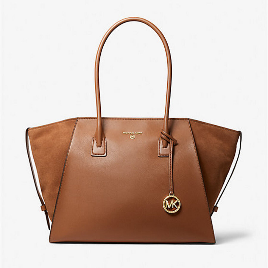 

Сумка-тоут Michael Michael Kors Avril Extra-Large Leather Top-Zip, рыже-коричневый
