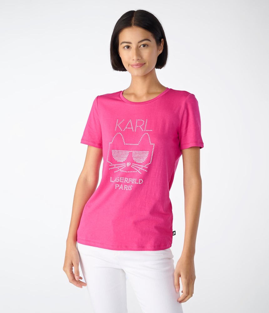 

Футболка choupette с пайетками Karl Lagerfeld