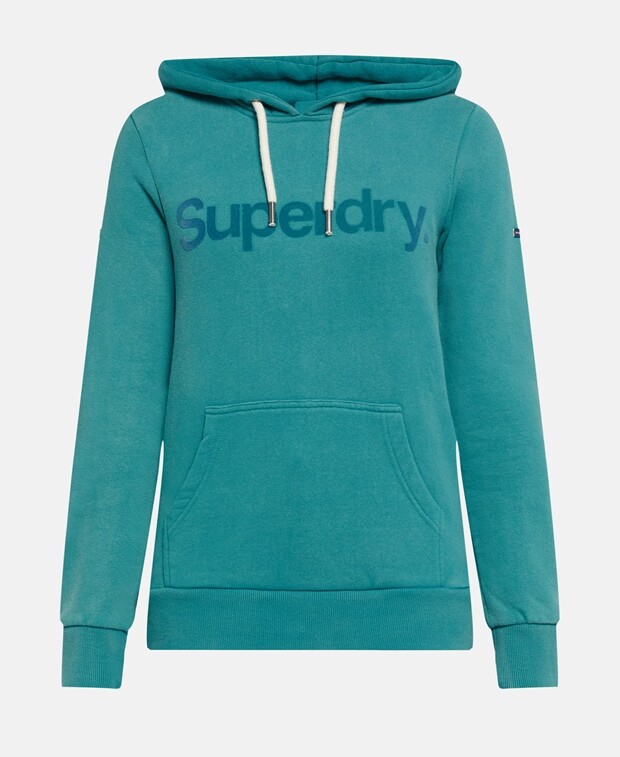 

Толстовка с капюшоном Superdry, бирюзовый