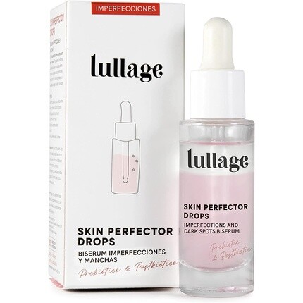 

Lullage Skin Perfector Drops Сыворотка для лица против несовершенств 20 мл для комбинированной и жирной кожи - пребиотическое и постбиотическое средство от прыщей и черных точек, Bella Aurora