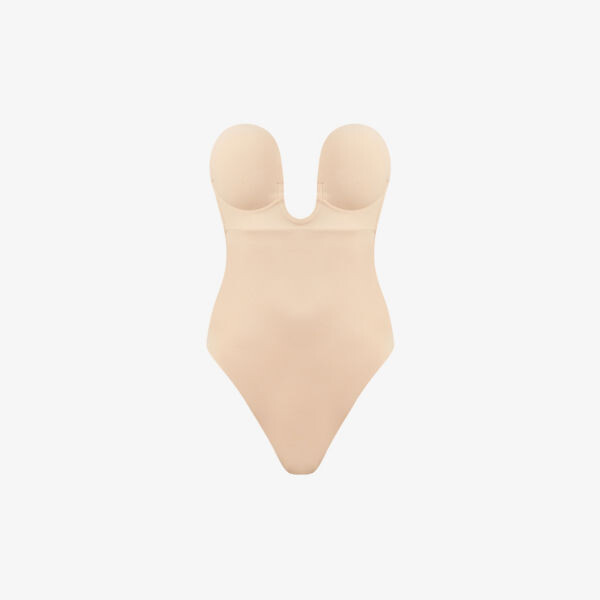 

Боди U Plunge из эластичного джерси Fashion Forms, цвет nude