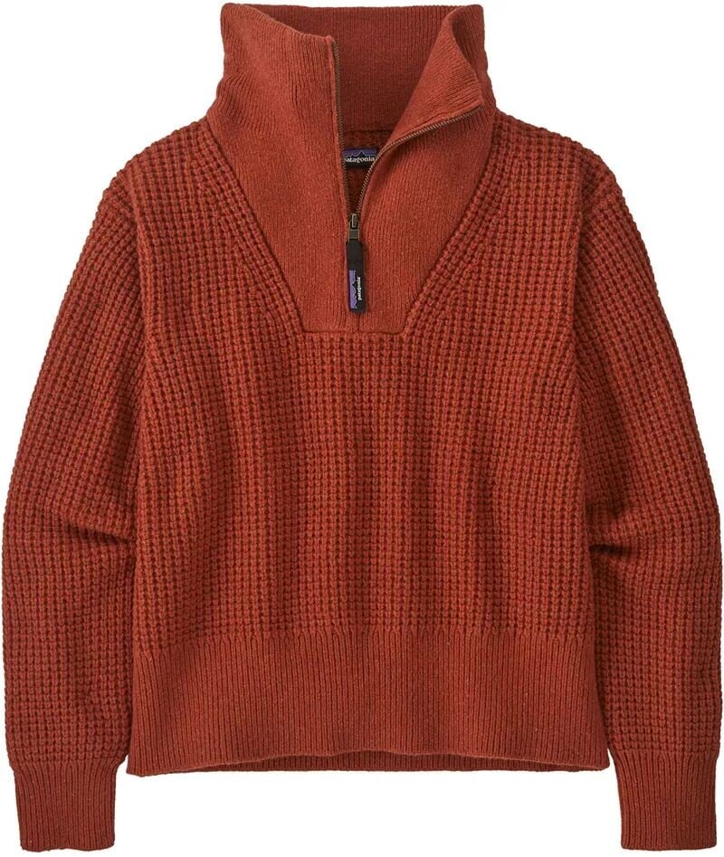 

Женский свитер Patagonia из переработанной шерсти с молнией 1/4