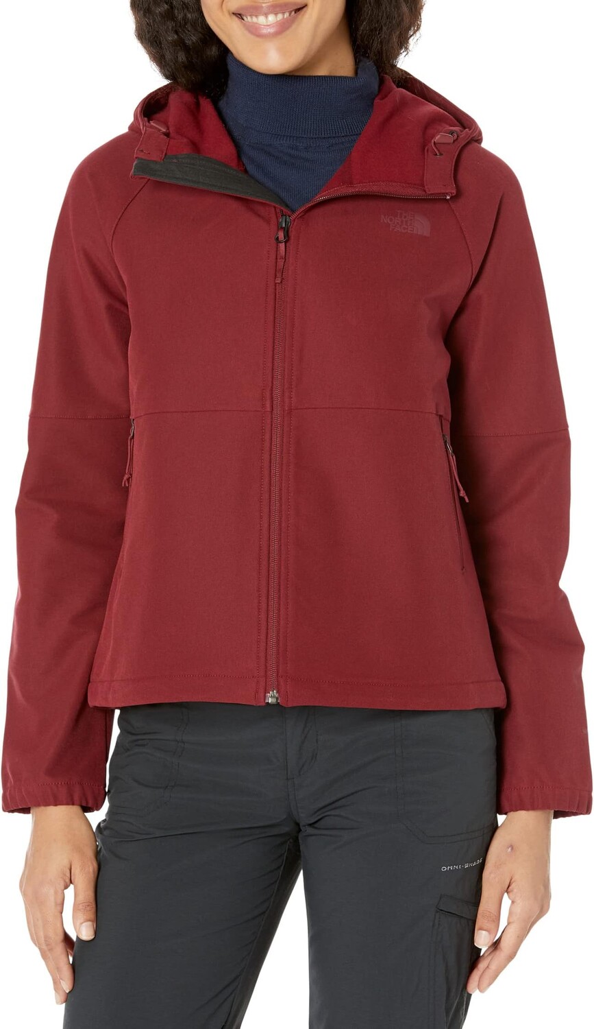 

Толстовка Camden Softshell Hoodie The North Face, цвет Cordovan Dark Heather