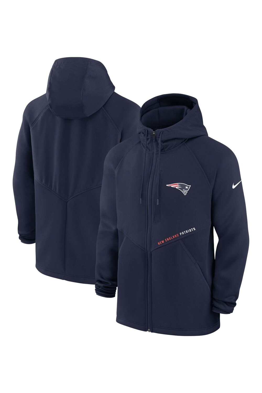 

Толстовка на молнии с капюшоном Fanatics New England Patriots Field Nike Nike, синий