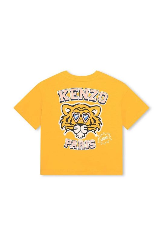 Детская хлопковая футболка Kenzo Kids Kenzo kids, желтый
