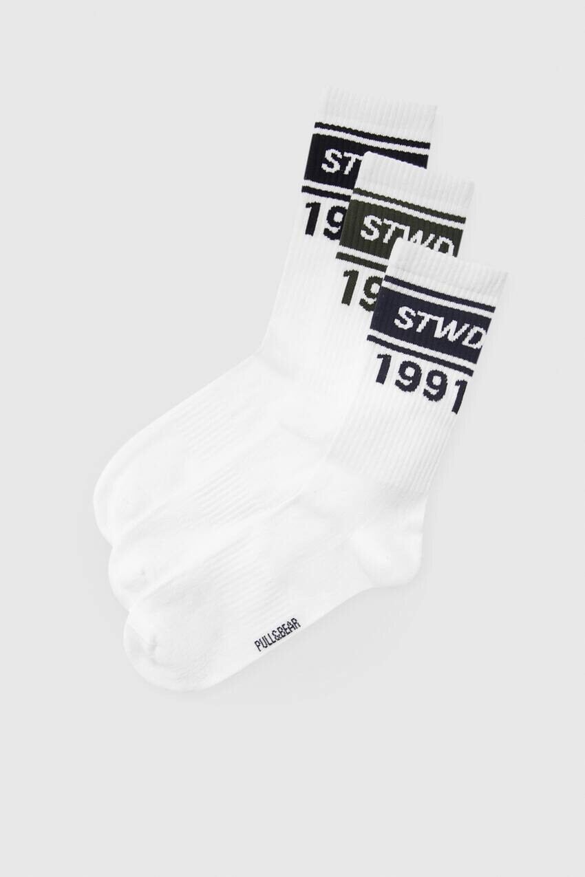 

Набор длинных носков STWD Pull&Bear, белый