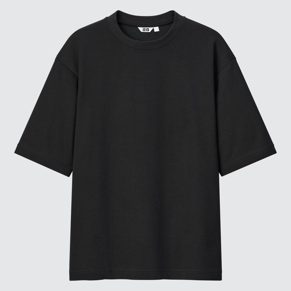 

Футболка Uniqlo Cotton Oversized, черный