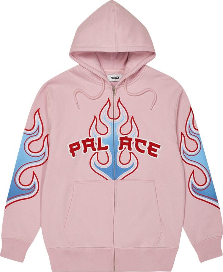 

Толстовка Palace Flame Zip Hood 'Pink', розовый
