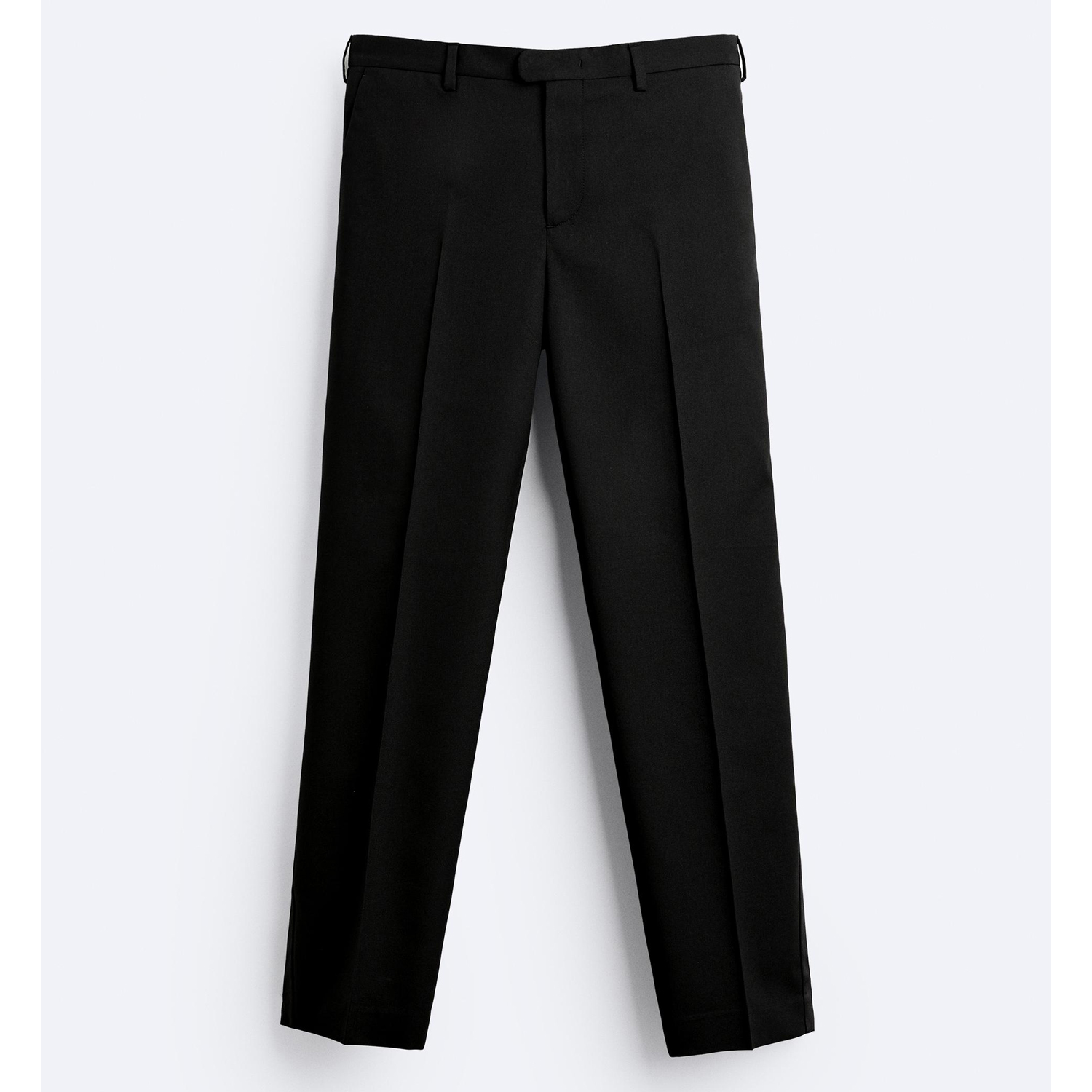 Брюки Zara Suit Tuxedo, черный брюки zara jacquard suit черный