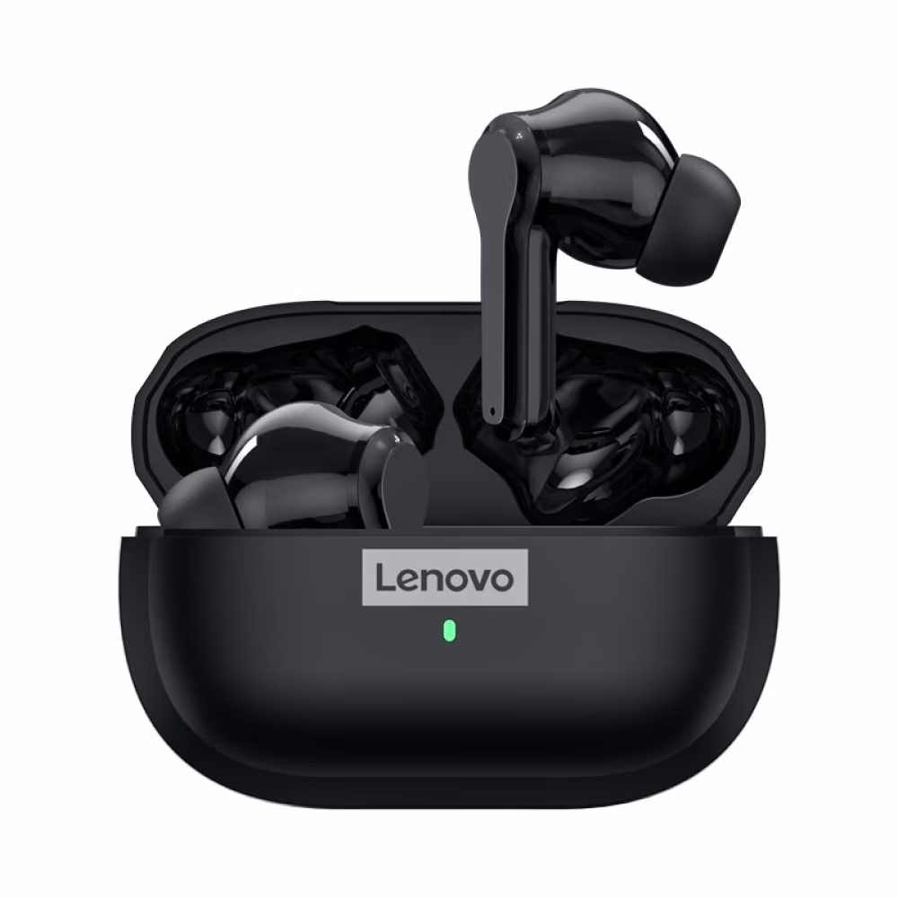 Беспроводные наушники Lenovo LP1S (CN), черный фотографии