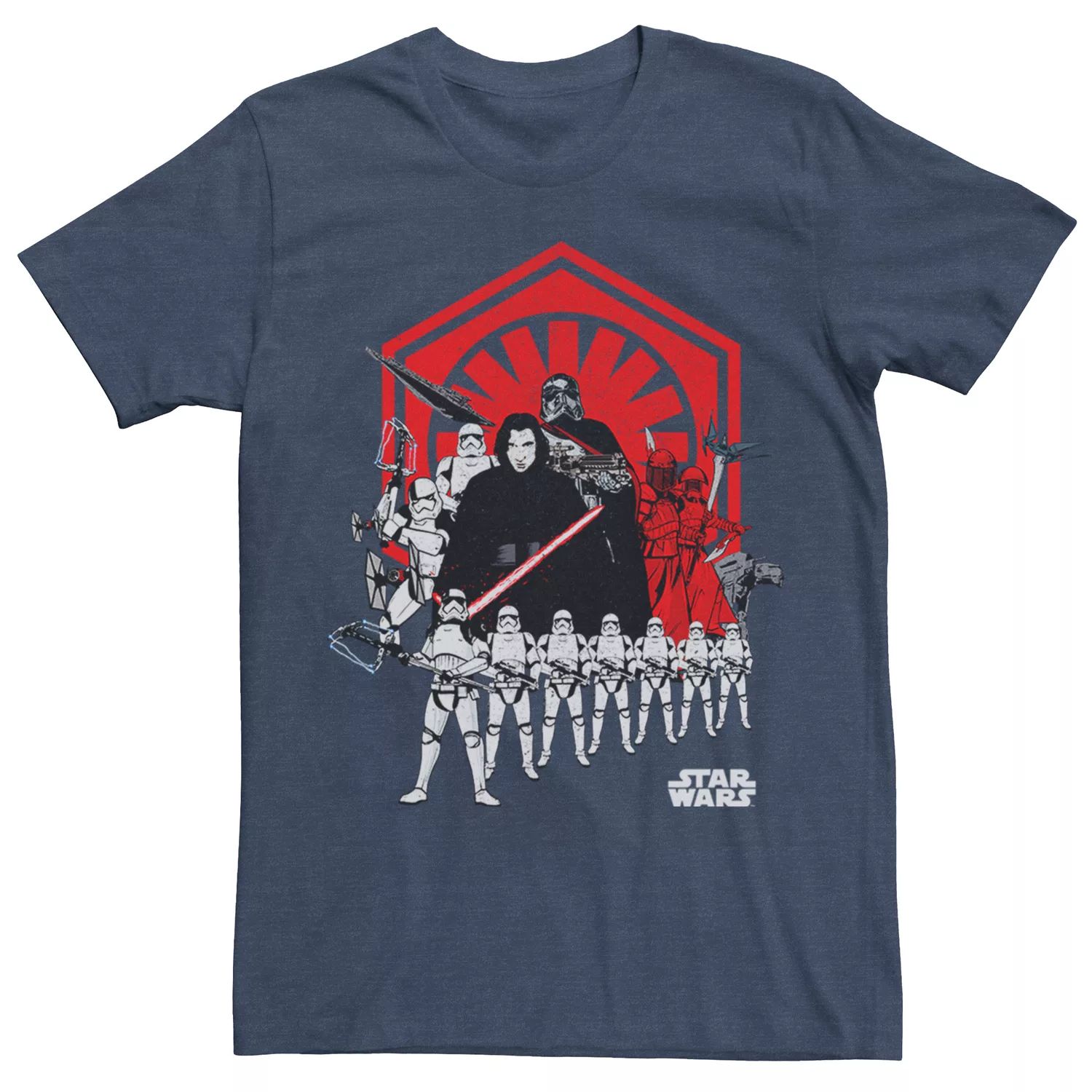 Мужская винтажная футболка Star Wars The First Order Licensed Character цена и фото