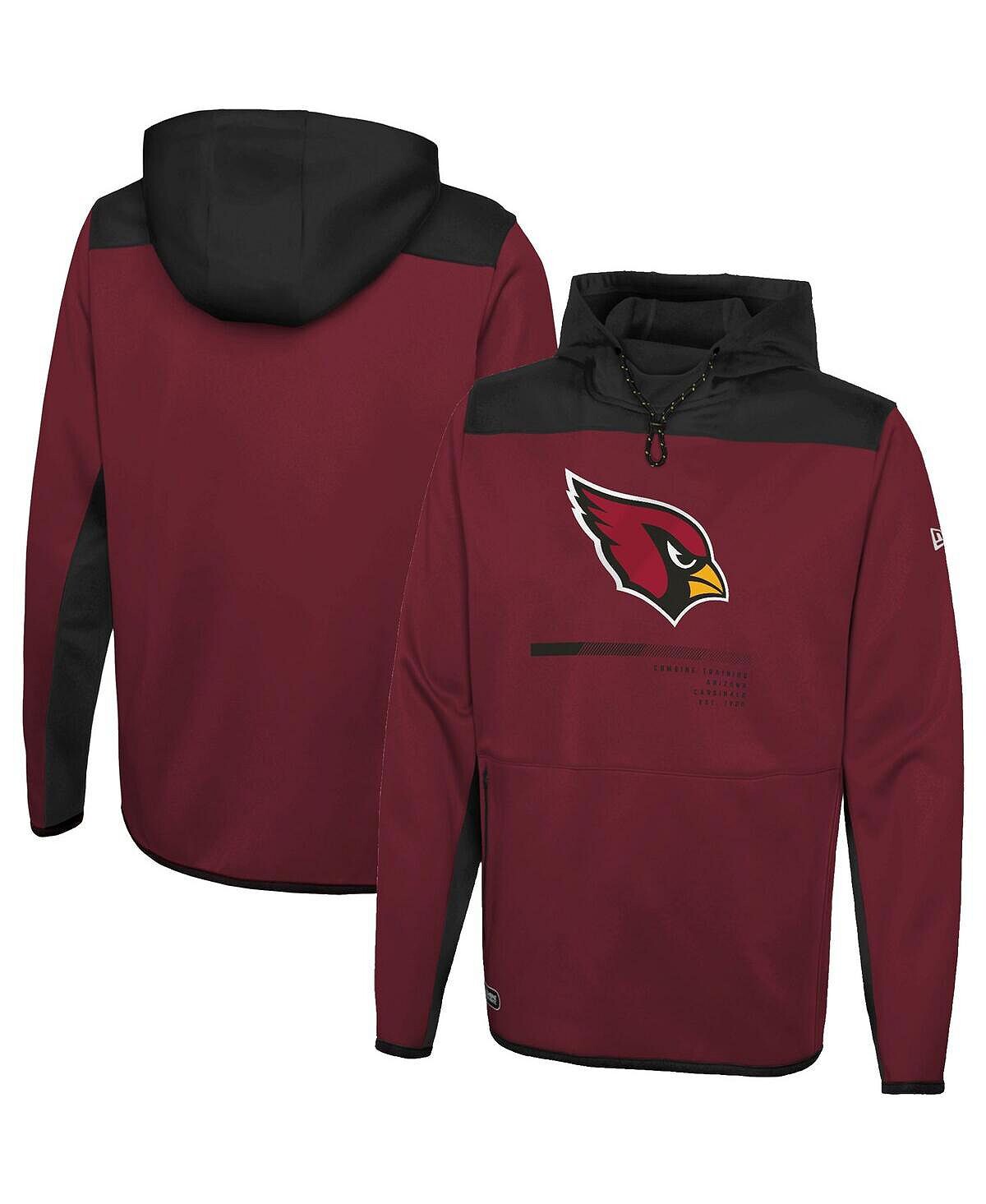 

Мужская толстовка с капюшоном cardinal arizona cardinals combine authentic hard hitter pullover New Era