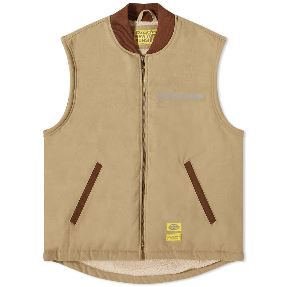 

жилет из коллаборации с New York Sunshine на подкладке из шерпы Dickies