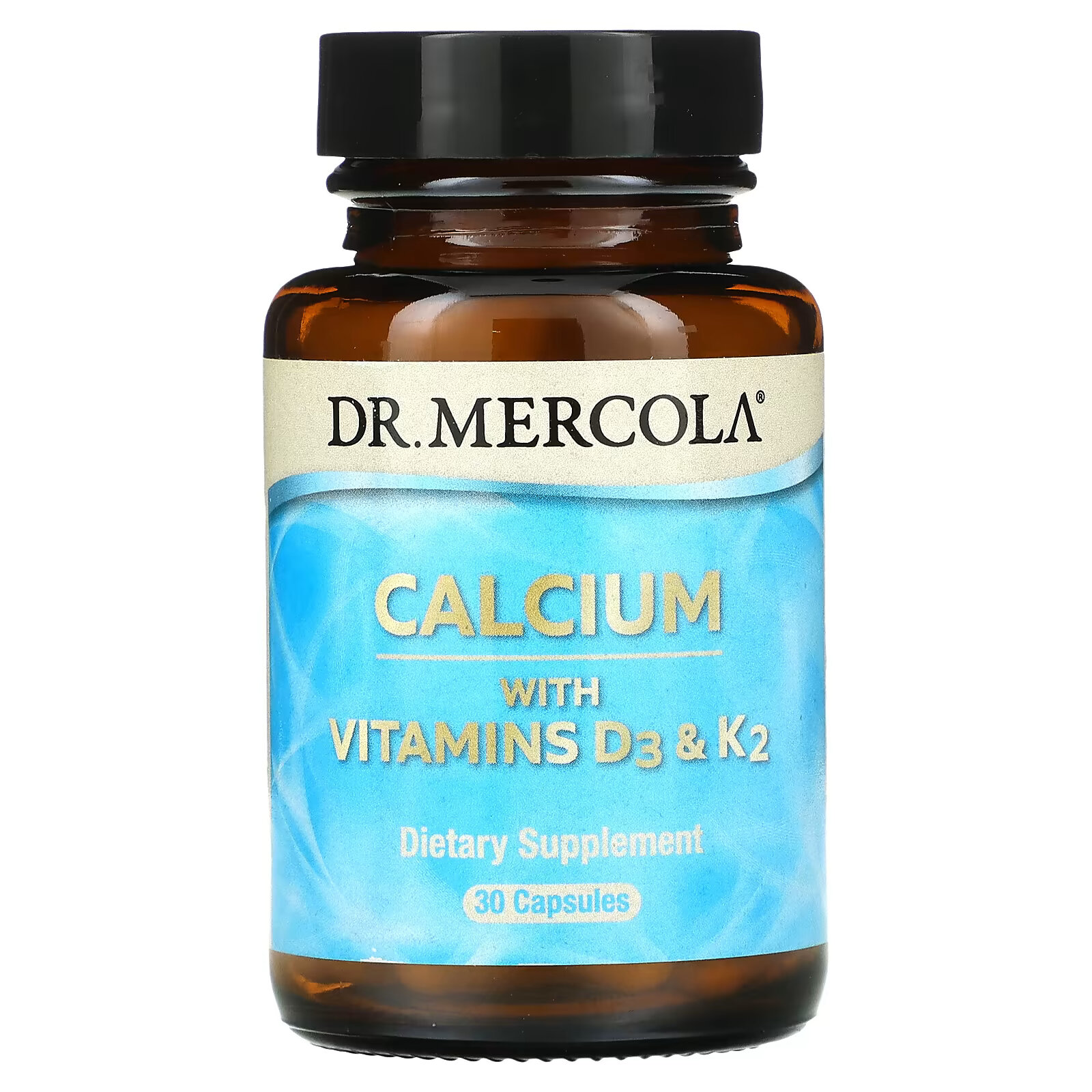 Dr. Mercola, Кальций с витаминами D3 & K2, 30 капсул dr mercola витамины d3 и k2 в низкой дозе 30 капсул