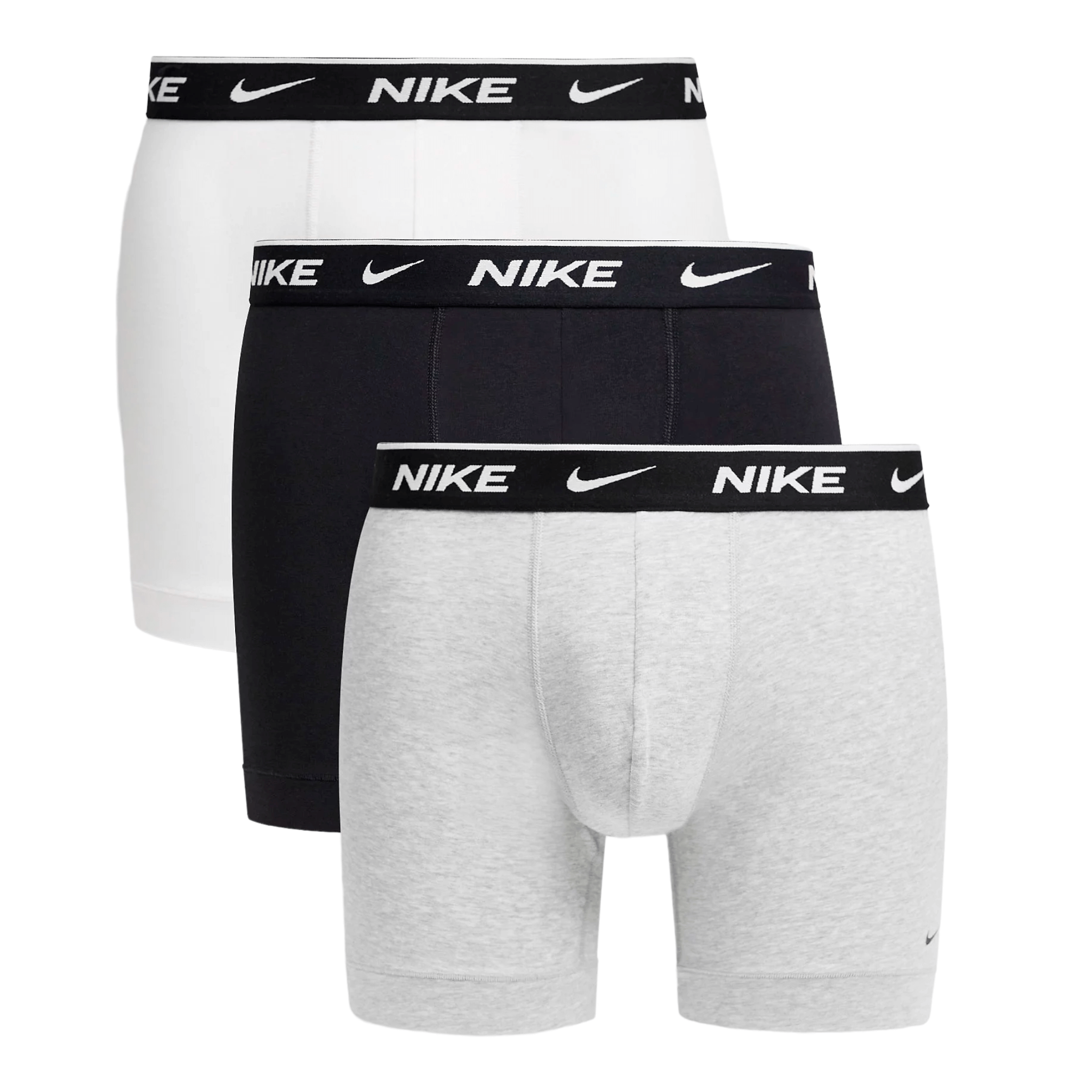 цена Трусы боксеры Nike Brief 3 Pack, 3 предмета, белый/черный/серый