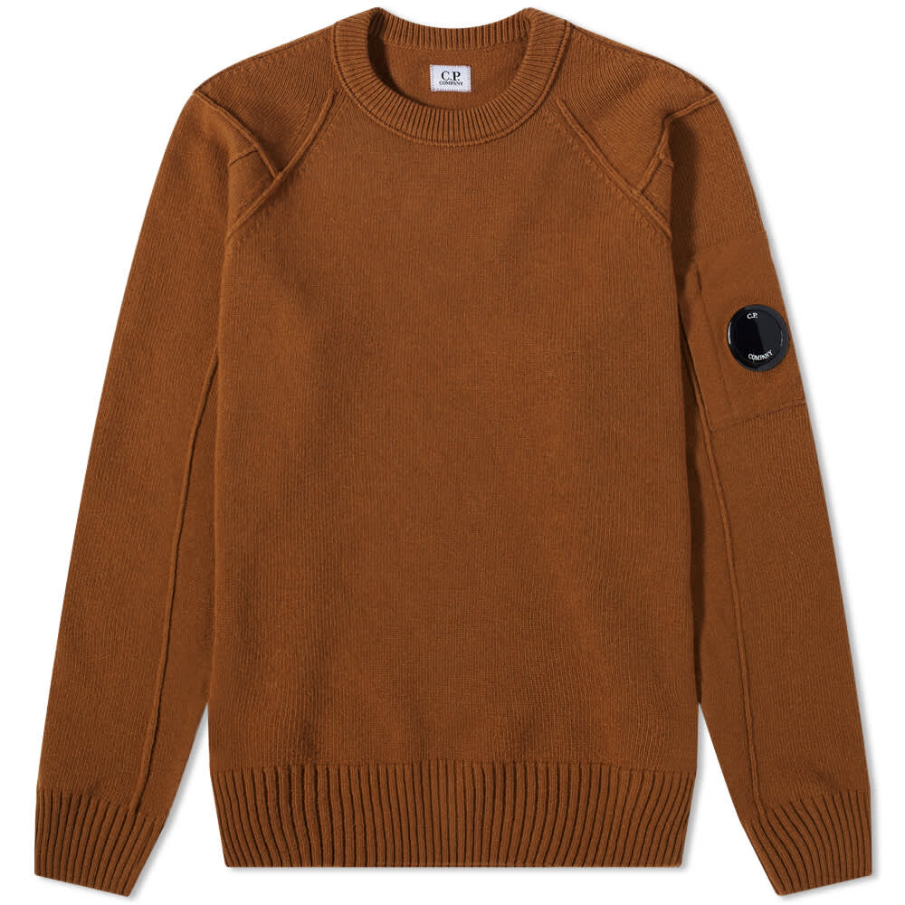 

Джемпер CP Company Arm Lens Crew Knit, Коричневый