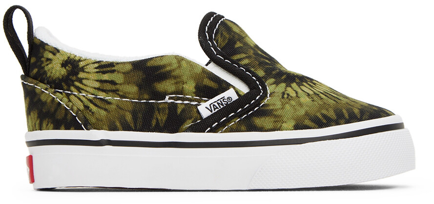 

Детские зеленые слипоны с V-образным вырезом Vans
