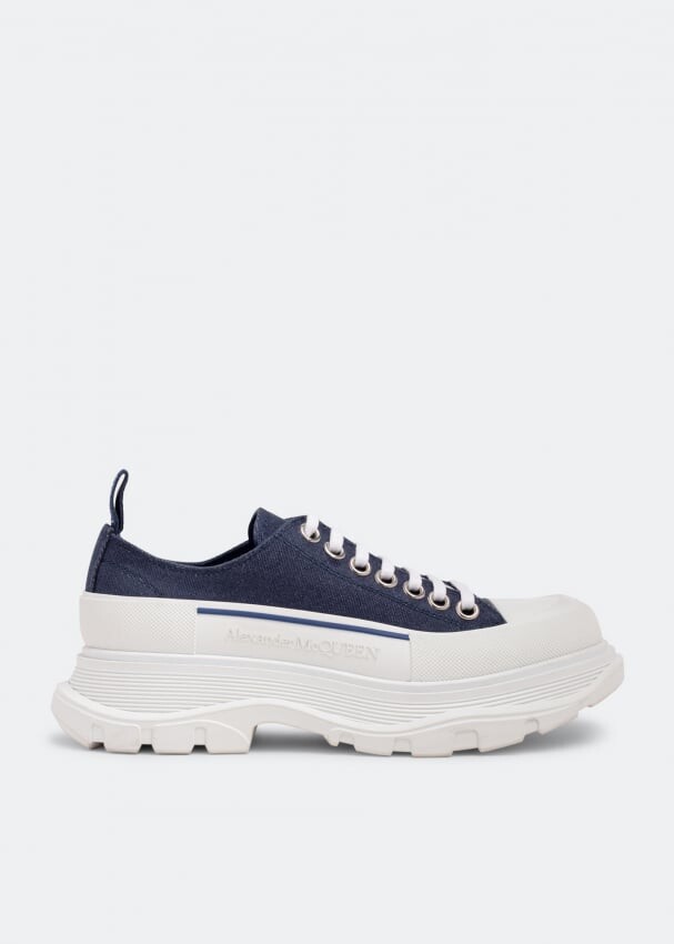 

Кроссовки ALEXANDER MCQUEEN Tread Slick lace-up sneakers, синий