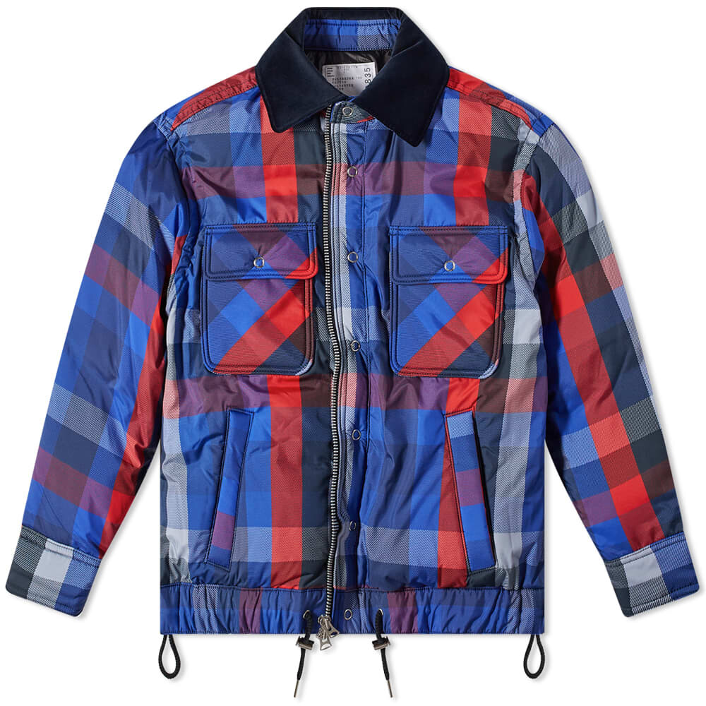 

Стеганая куртка в клетку Sacai