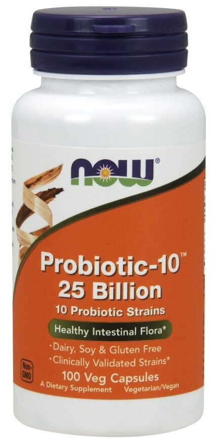 

Now Foods Probiotic-10 25 Bilion пробиотические капсулы, 100 шт.