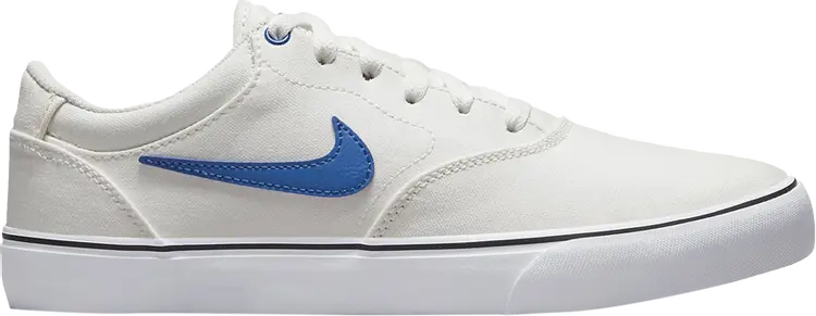 Кроссовки Nike Chron 2 Canvas SB 'White Game Royal', белый кроссовки nike chron 2 canvas sb white gum белый