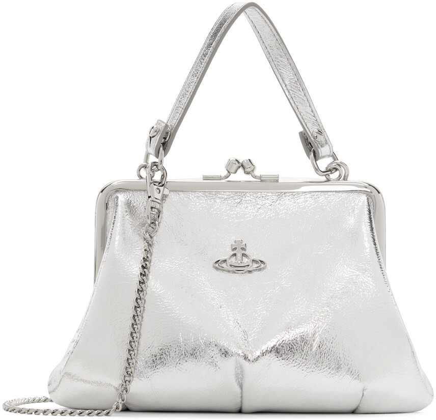 

Серебряная сумка с рамкой Granny Vivienne Westwood