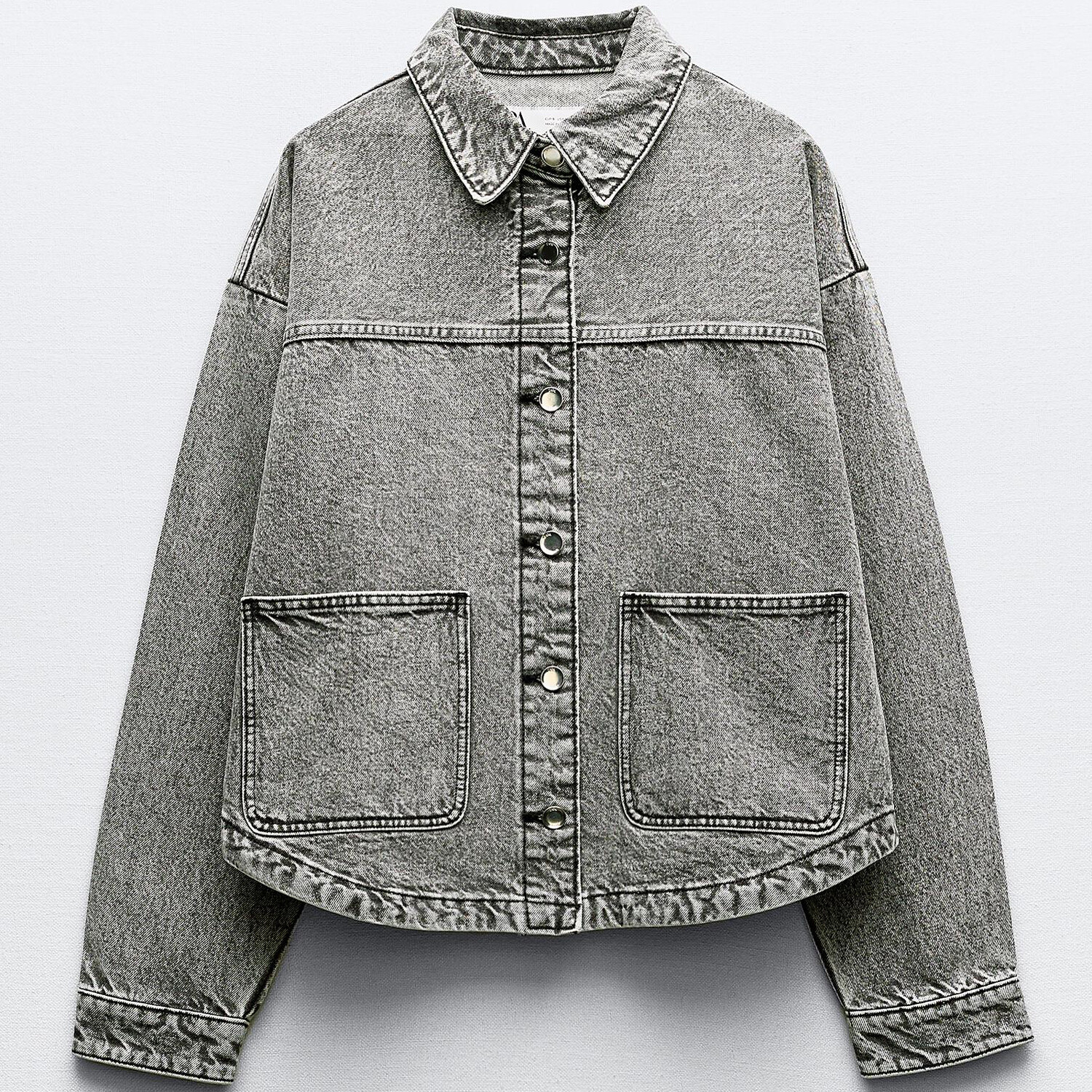 

Джинсовая куртка Zara Z1975, серый