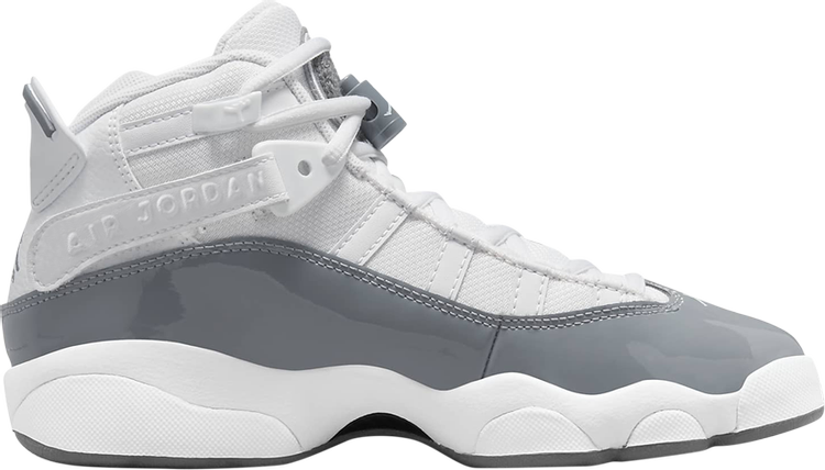 Кроссовки Jordan 6 Rings GS White Cool Grey, белый баскетбольные кроссовки jordan 6 rings unisex цвет wolf grey cool grey white