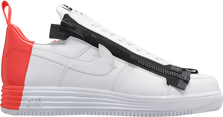 Кроссовки Nike Acronym x Lunar Force 1 Sp 'Zip', белый - фото