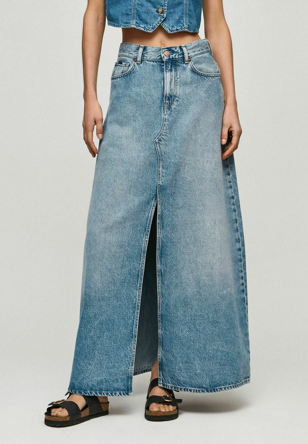 

Джинсовая юбка Pepe Jeans, синий деним