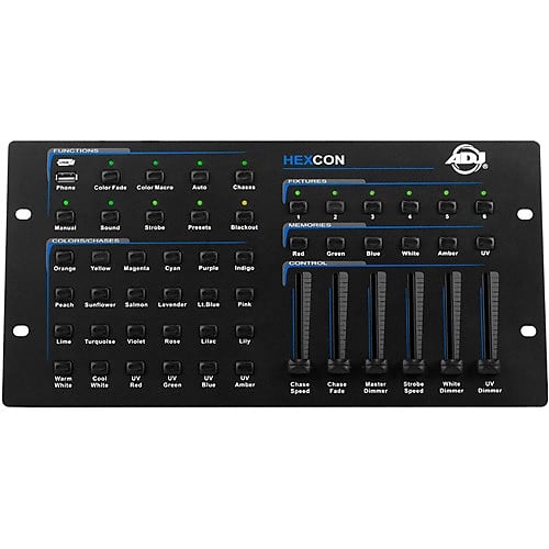 36-канальный DMX-контроллер American DJ Hexcon для заливающего освещения серии Hex
